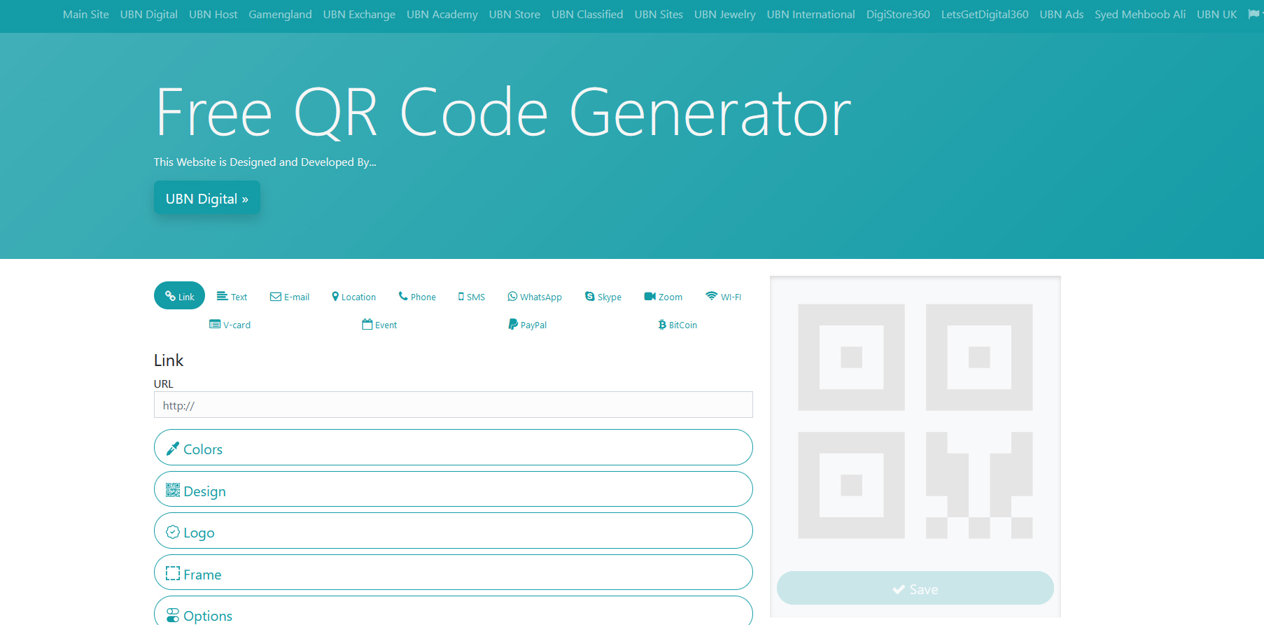 Free QR code generator